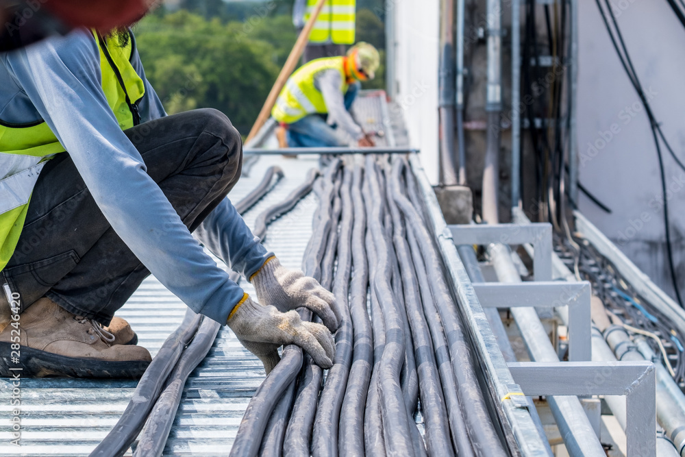 Professional electrical installation work